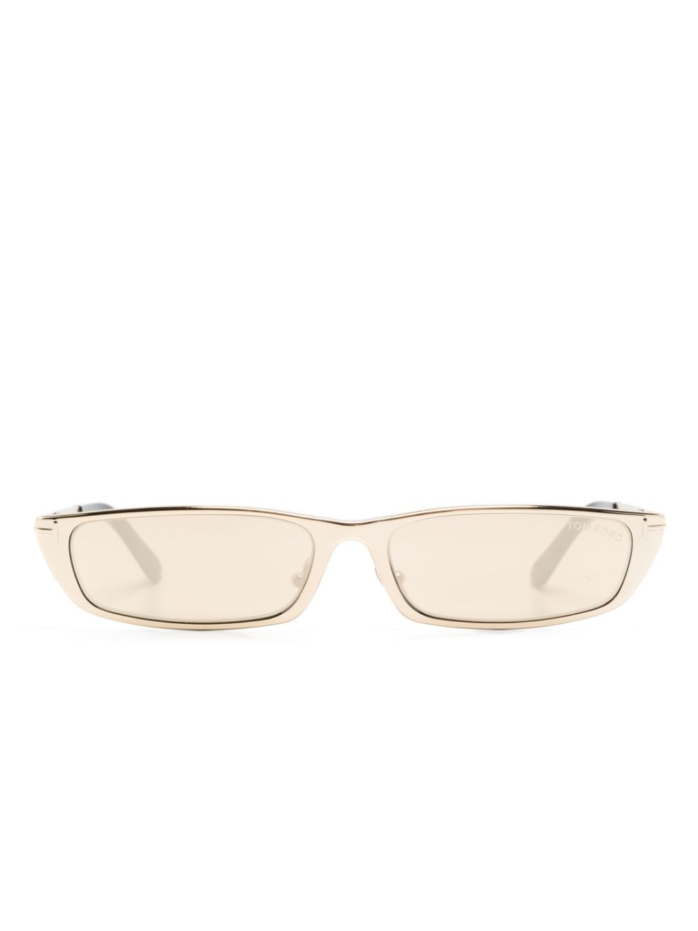 Tom Ford Everett Square Mirrored Sunglasses In Gold