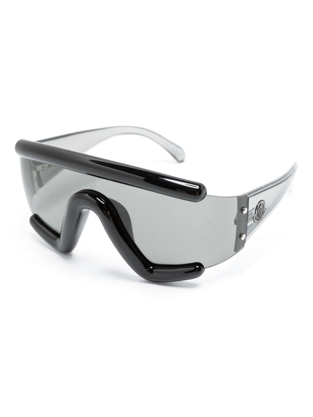 Moncler Eyewear Lancer shield-frame sunglasses - Zwart