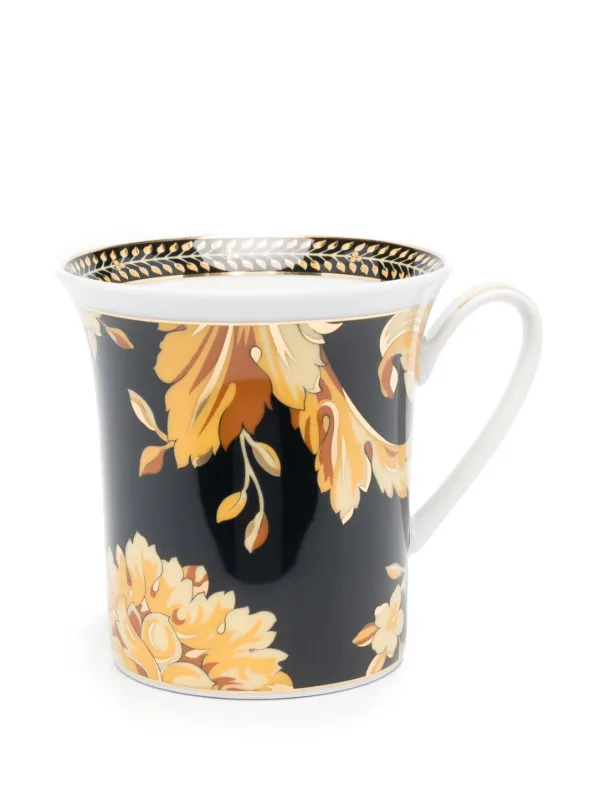 Versace x Rosenthal Tasse Mit Vanity Barocco-Print | Schwarz