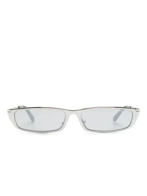 Everett rectangle mirrored sunglasses