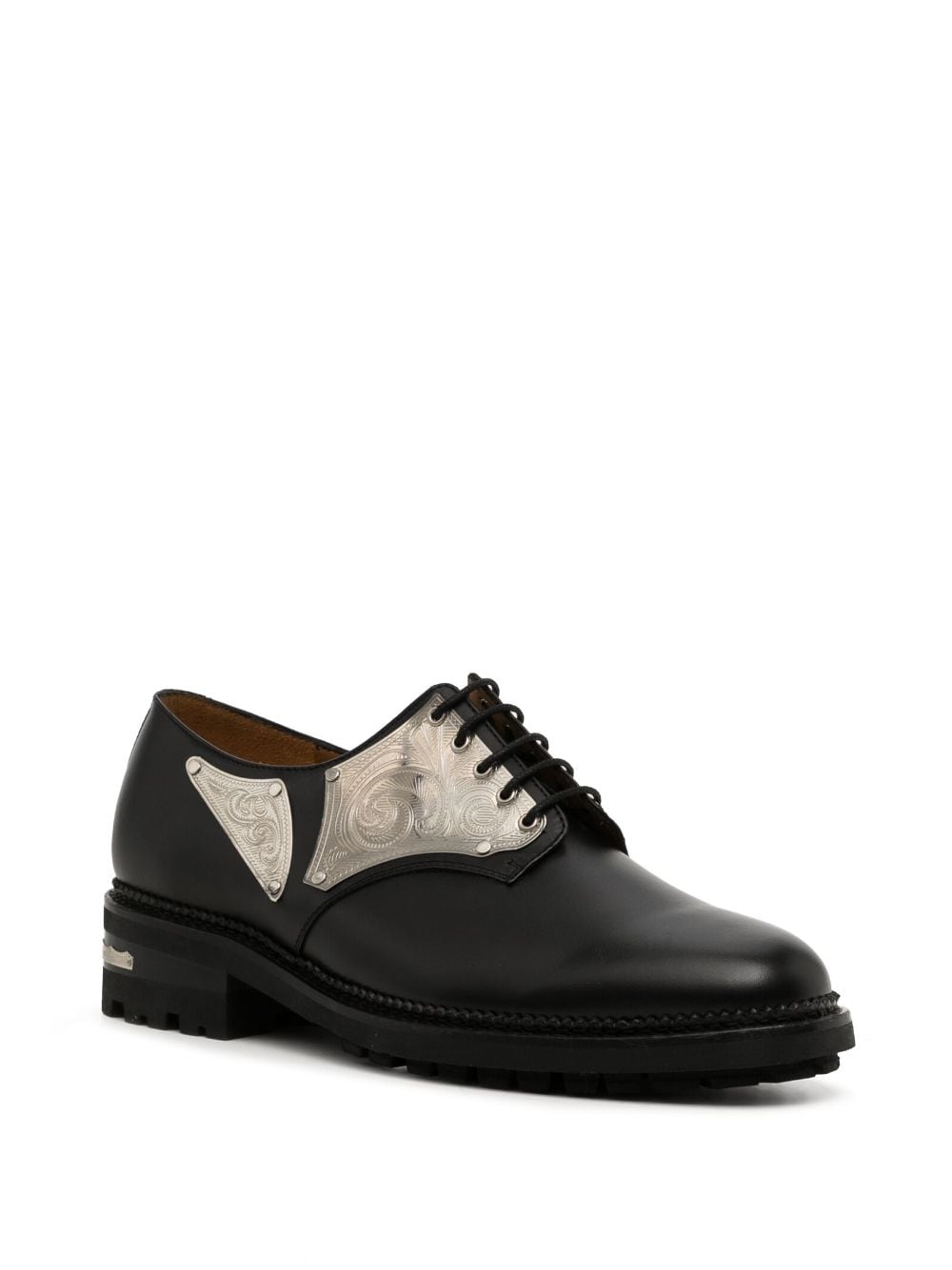 Toga Virilis Embellished Leather Oxford Shoes - Farfetch