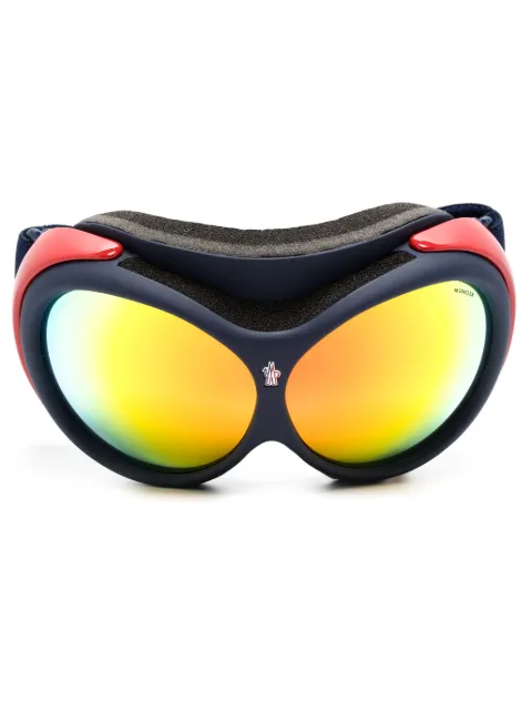 Moncler Eyewear logo-band mirrored ski goggles