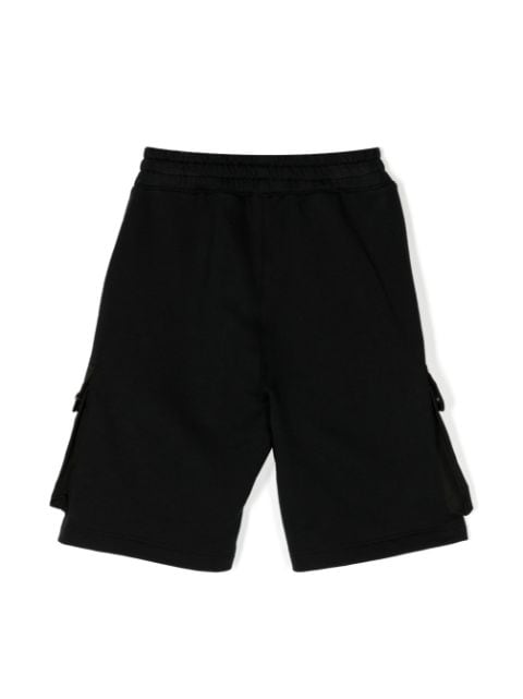 logo-embroidered cargo shorts