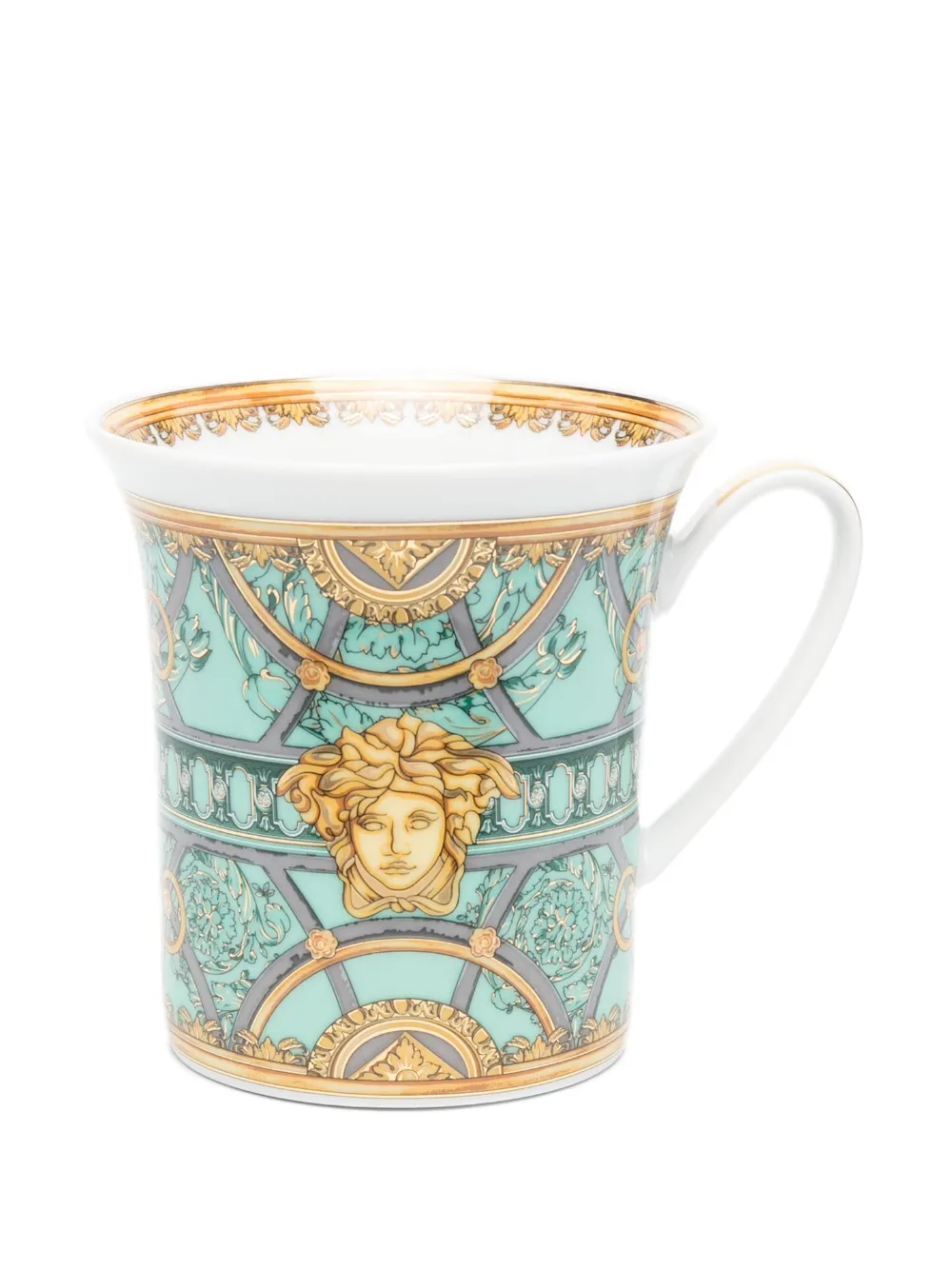 Versace X Rosenthal La Scala Del Palazzo Mug In Green