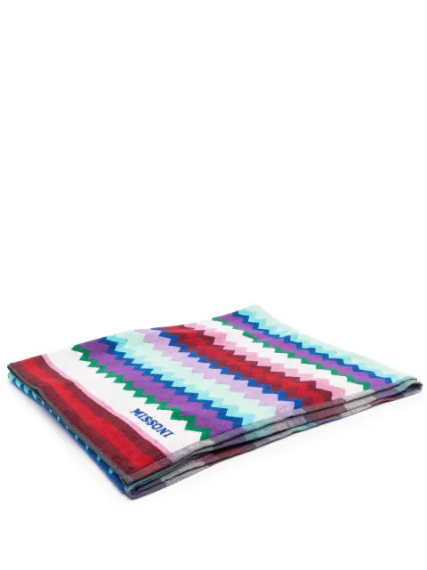 Missoni Home zig-zag print cotton towel