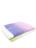 Missoni Home blurring-effect striped beach towel - Blue