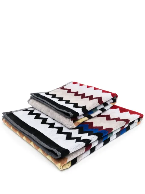Missoni Home zig zag cotton bath towel