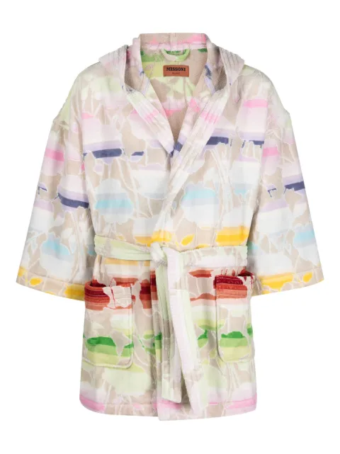 Missoni Home graphic-print bath robe