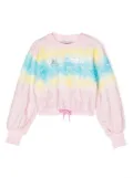 Alberta Ferretti Kids tie-dye round-neck sweatshirt - Pink