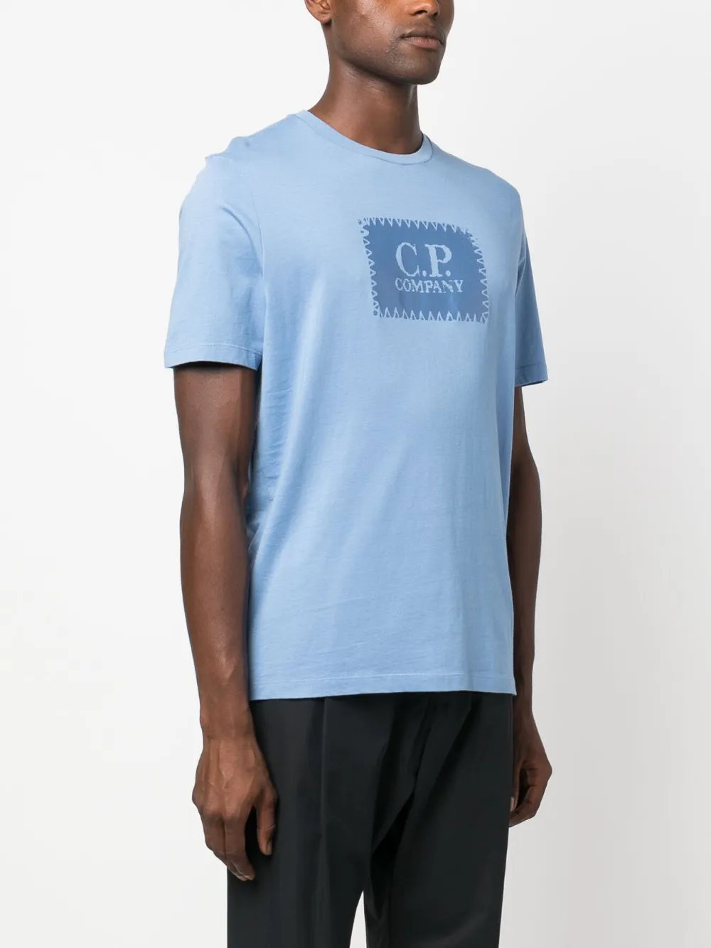 cp company blue t shirt