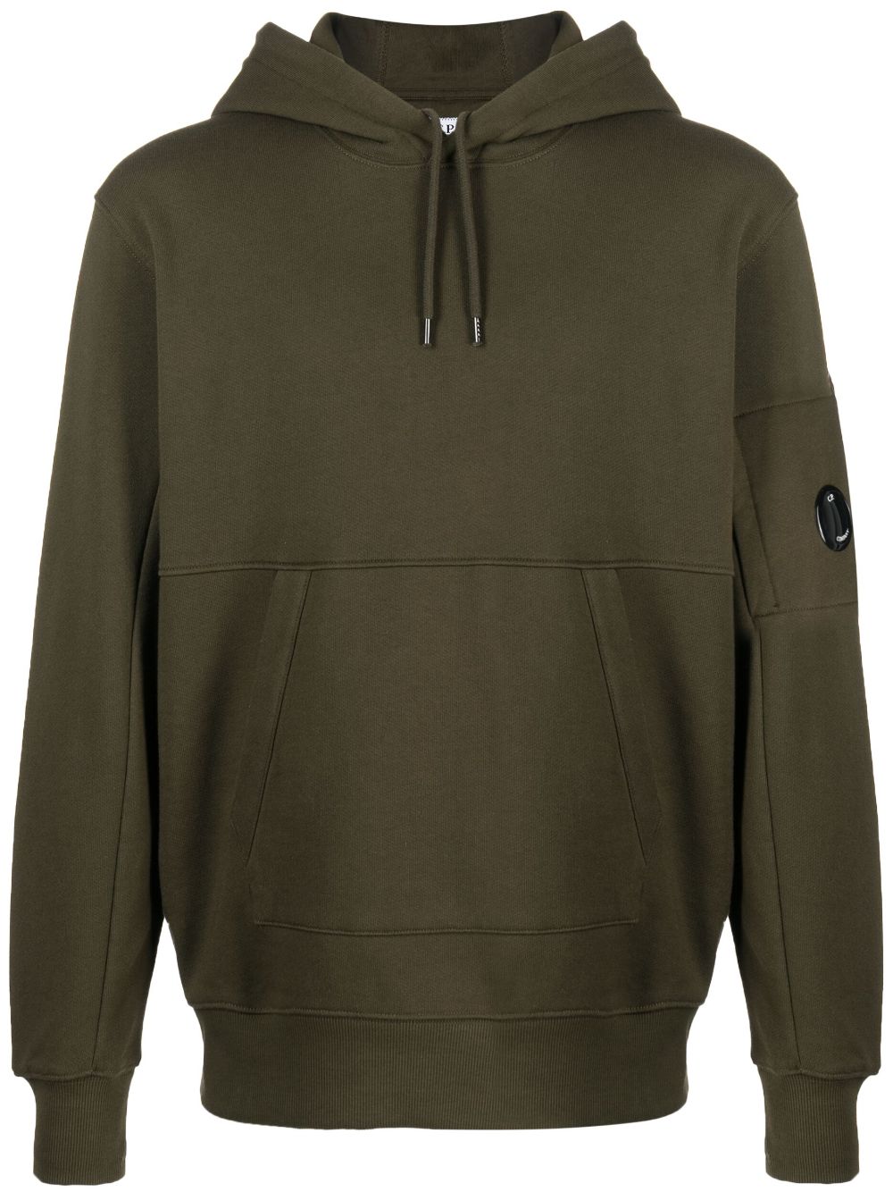 Image 1 of C.P. Company Diagonal Raised fleece hoodie