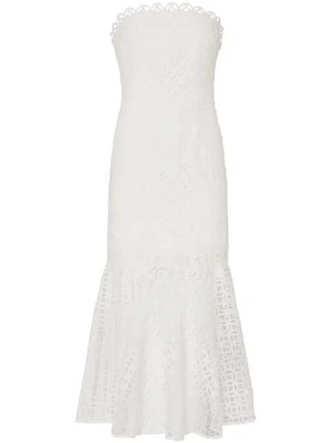Milly Nuriel geometric-lace dress