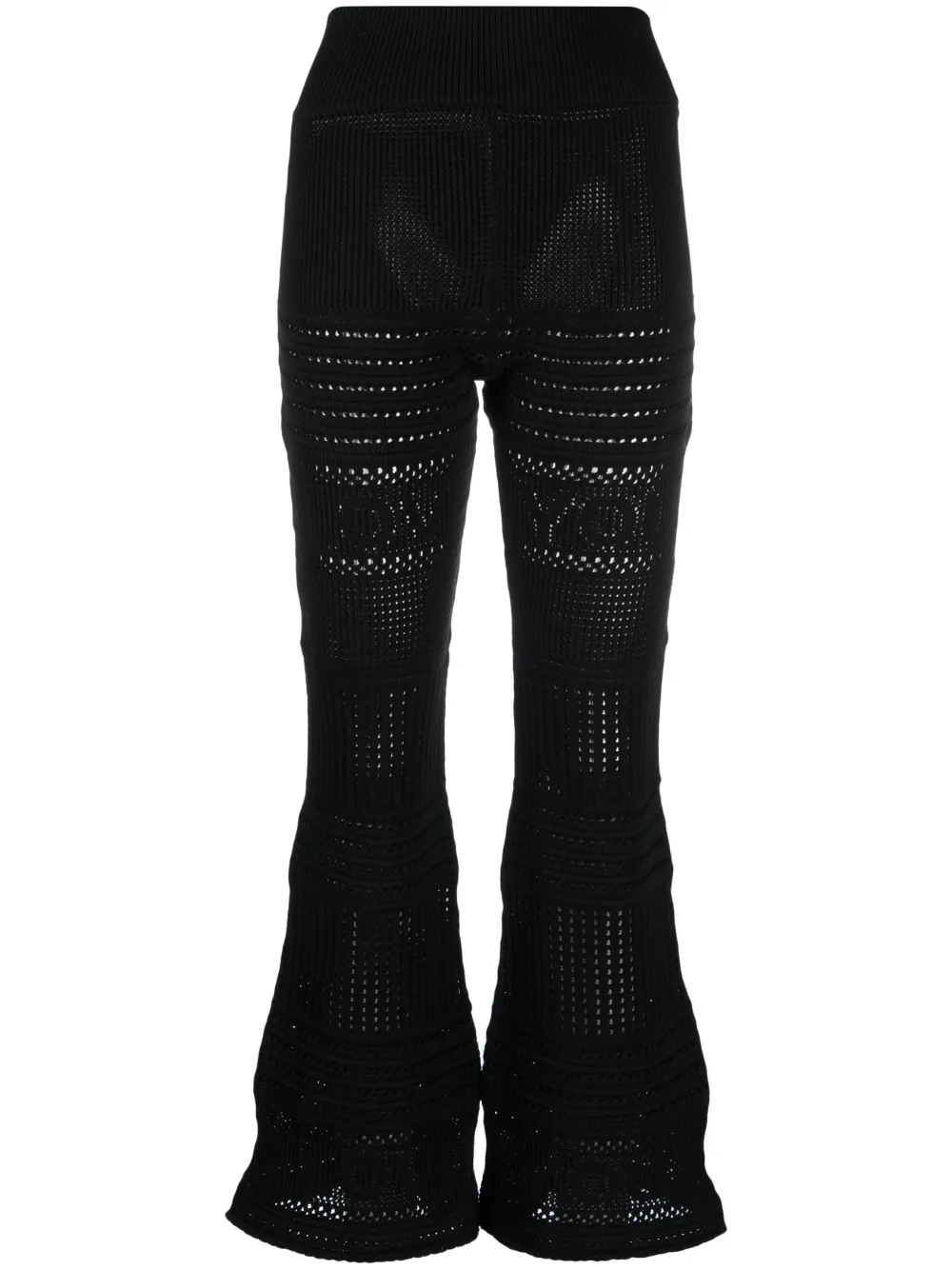 Stella McCartney knitted flared trousers - Nero