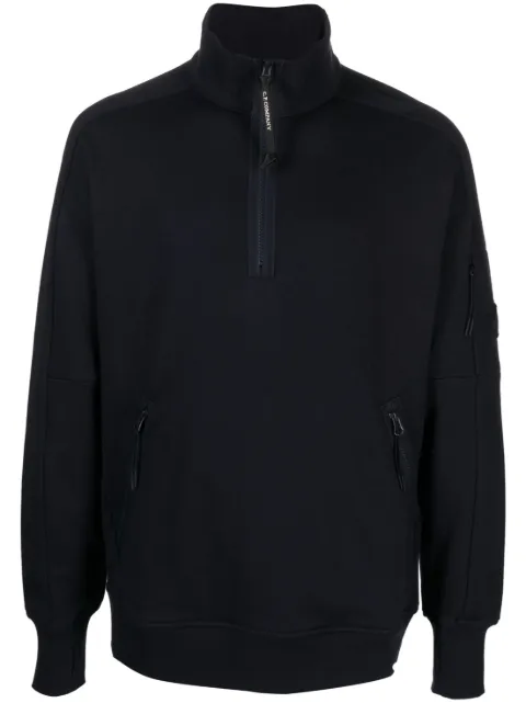 C.P. Company Lens-detail long-sleeve cotton jumper