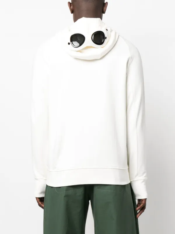 Cp company diagonal fleece goggle online hoodie