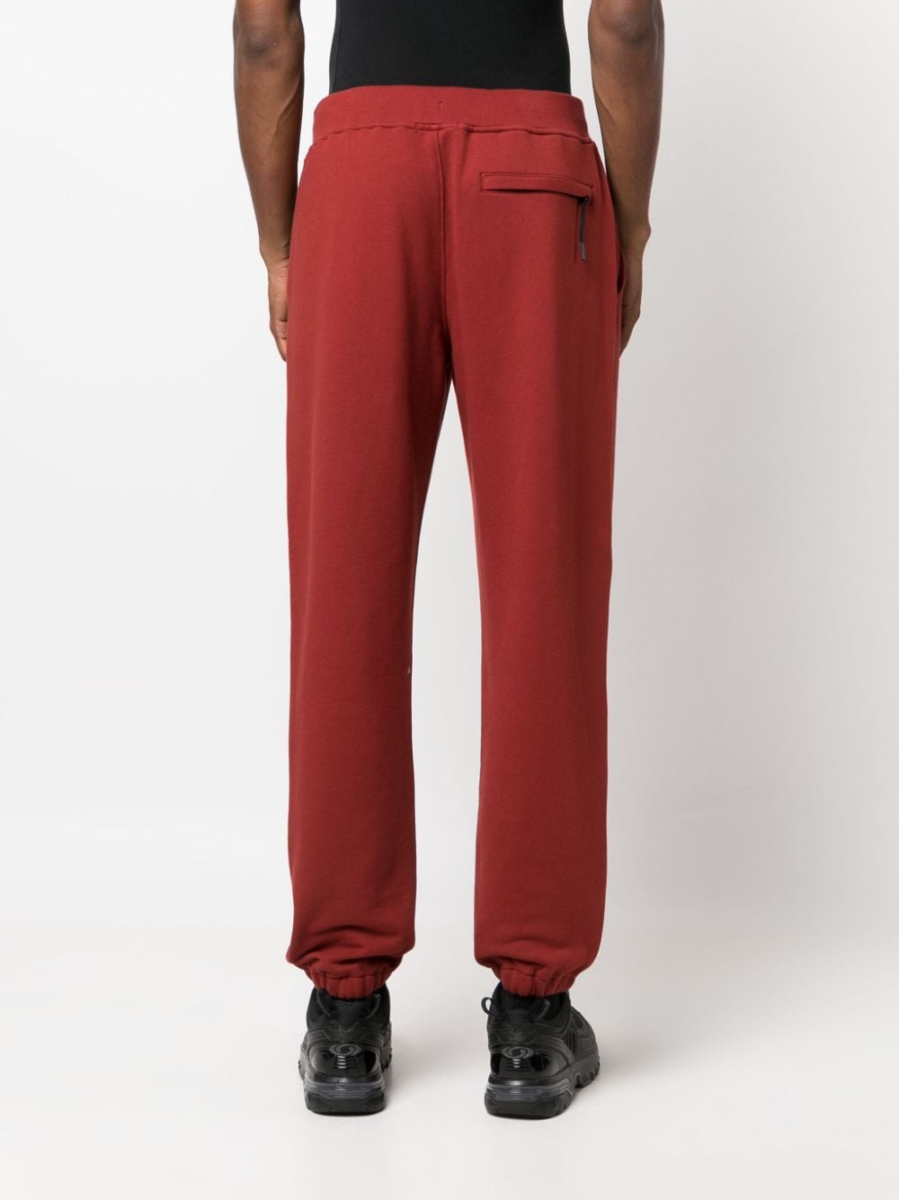 Shop C.p. Company Logo-embroidered Cotton Track Pants In Rot