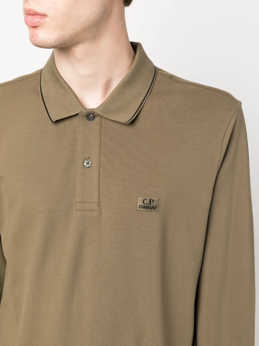 C.P. Company logopatch Cotton Polo Shirt Farfetch