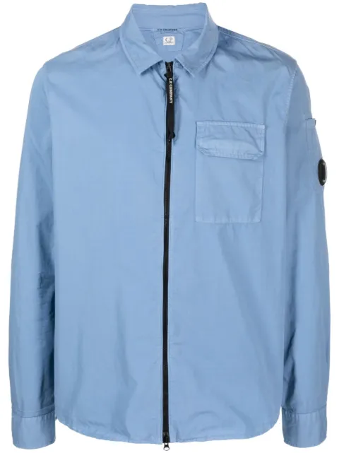 C.P. Company Lens-detail long-sleeve cotton shirt