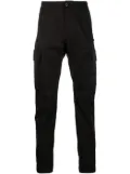 C.P. Company logo-patch panelled cargo trousers - Black
