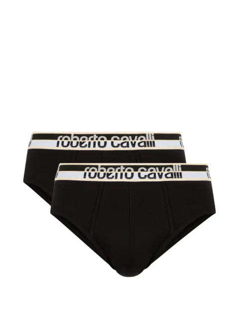 Roberto Cavalli logo-waistband briefs (pack of two)