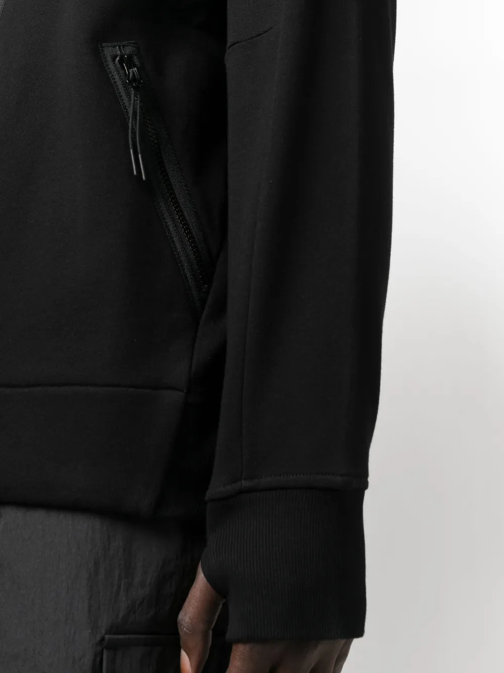 C.P. Company logo-print Cotton Hoodie | Black | FARFETCH
