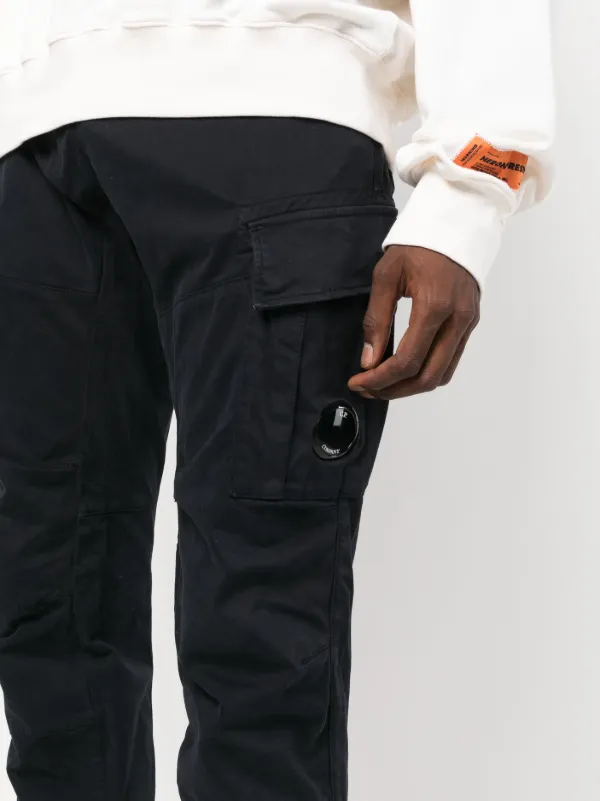 cp.company ワイドパンツ C.P. Company レンズポケット パンツ | ブルー | FARFETCH JP