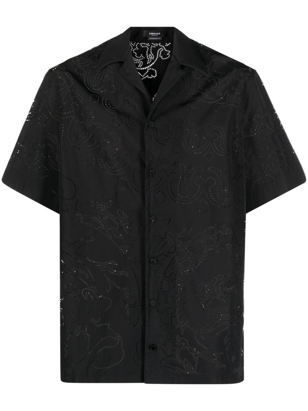 Versace Barocco laser-cut Shirt - Farfetch