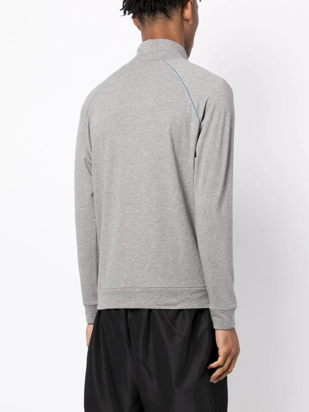 HUGO BOSS EMBROIDERED-LOGO ZIP-UP JACKET