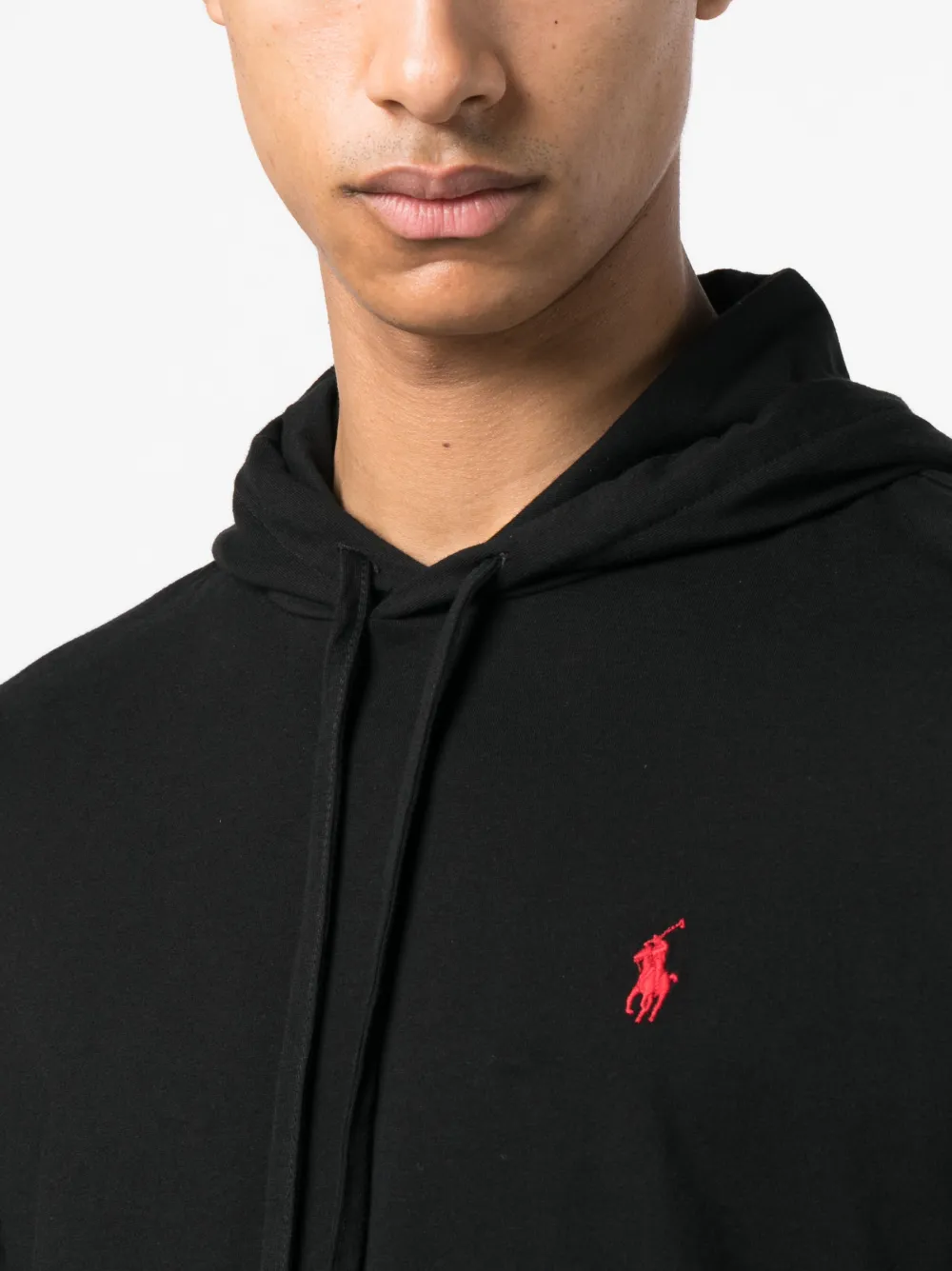Polo Ralph Lauren Hoodie met borduurwerk Zwart