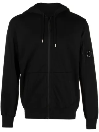 C.P. Company logo-patch Cotton Hoodie | Black | FARFETCH
