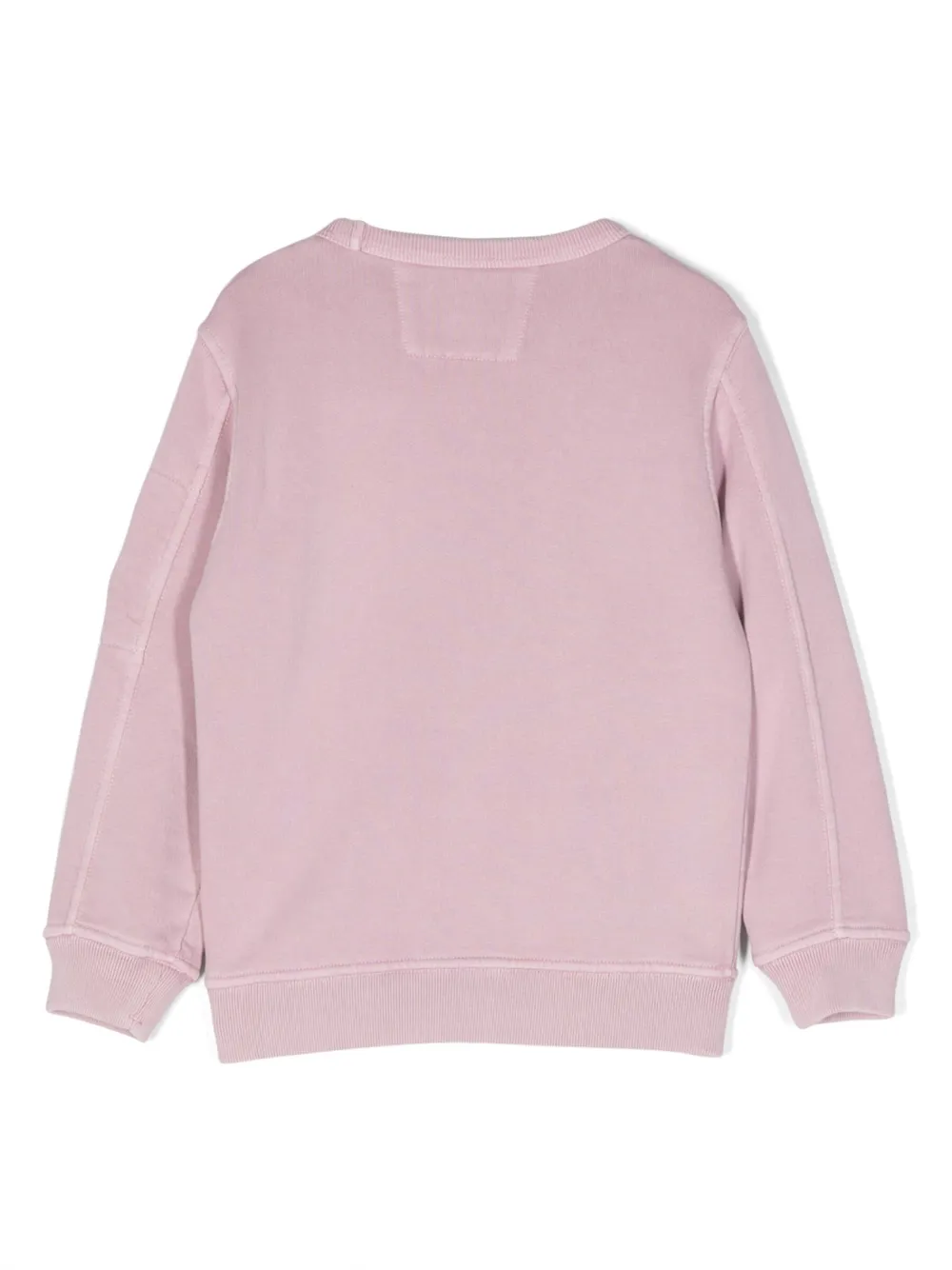 Shop C.p. Company Lens-detail Cotton Sweatshirt In Pink