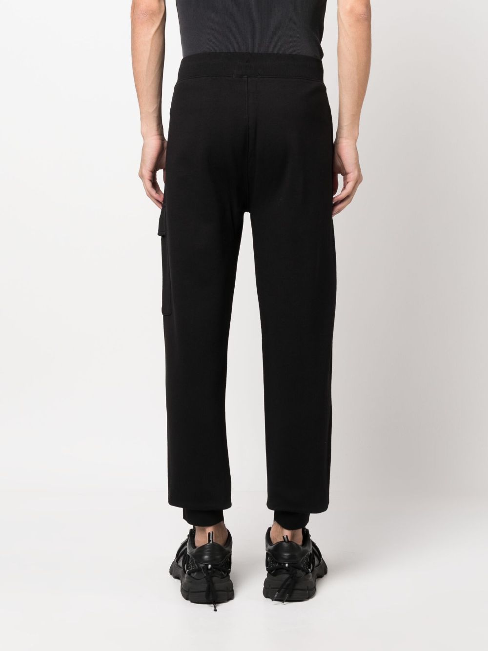Shop C.p. Company Lens-detail Track Trousers In Black