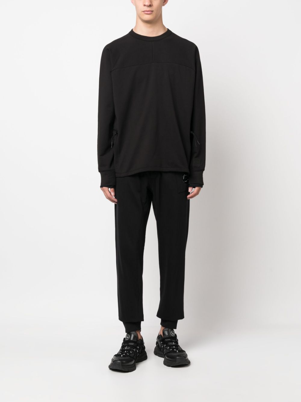 Shop C.p. Company Lens-detail Track Trousers In Black