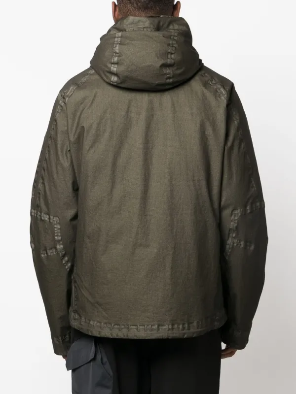 C.P. Company logo-print Reversible Down Jacket - Farfetch