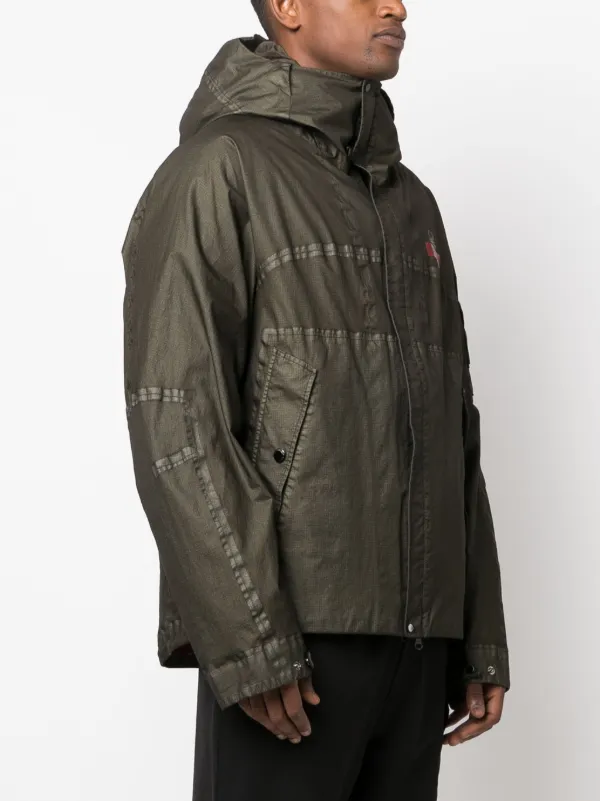 C.P. Company logo-print Reversible Down Jacket - Farfetch