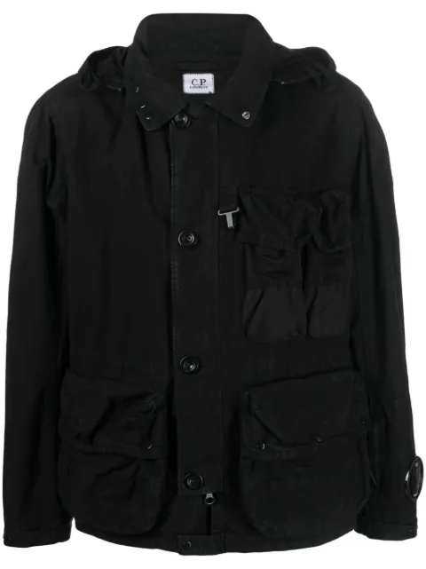 C.P. Company cargo-pocket cotton hooded jacket