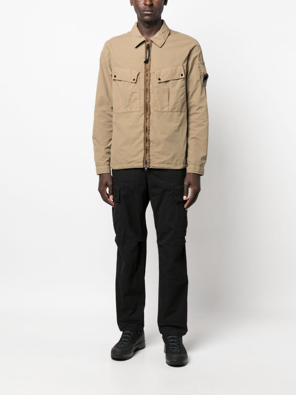 Image 2 of C.P. Company Lens-detail zip-up shirt jacket