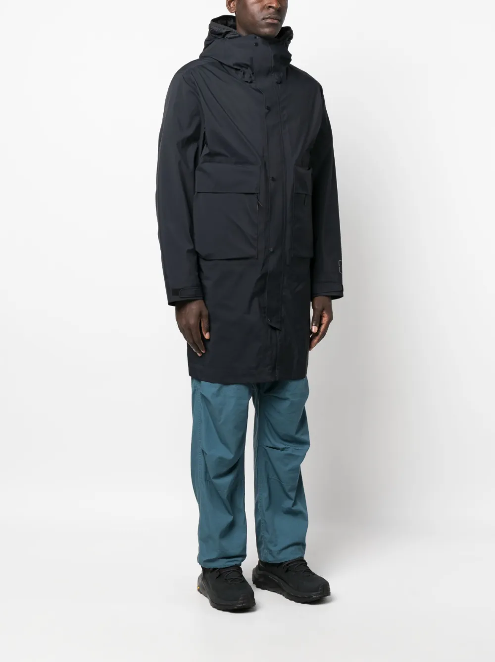 C.P. Company ロゴ レイヤード コート | ブルー | FARFETCH JP C.P. Company ロゴ レイヤード コート | ブルー | FARFETCH JP