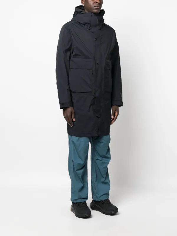 （価格変更）C.Ｐ.COMPANY ロング丈　コート C.P. Company ロゴ レイヤード コート | ブルー | FARFETCH JP