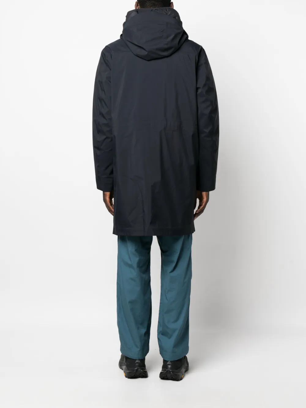 C.P. Company ロゴ レイヤード コート | ブルー | FARFETCH JP
