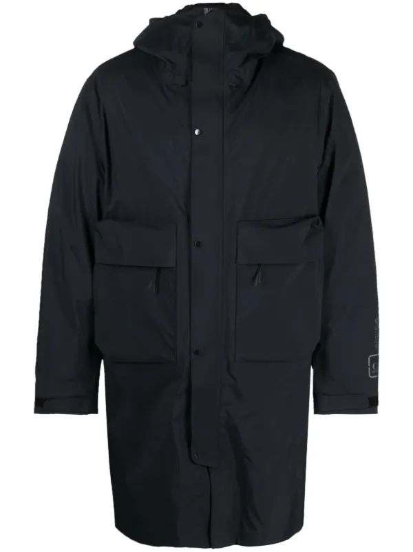 C.P. Company ロゴ レイヤード コート | ブルー | FARFETCH JP