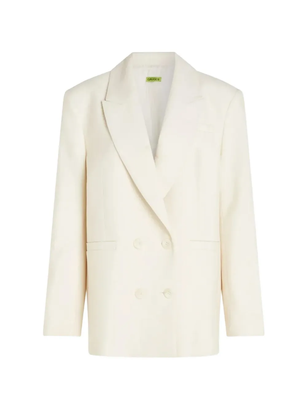 GAUGE81 Vidal oversized blazer met dubbele rij knopen Beige