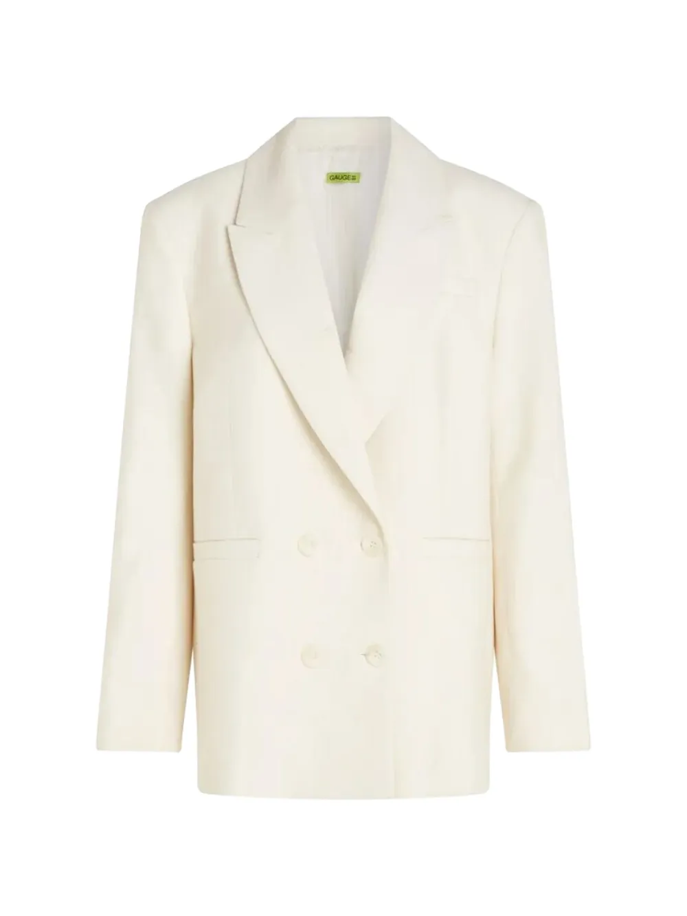 GAUGE81 Vidal oversized blazer met dubbele rij knopen Beige