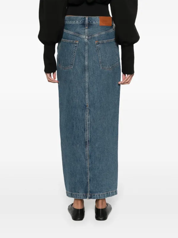 COLUMN スカート　36 WARDROBE.NYC Denim Column マキシスカート | ブルー | FARFETCH JP
