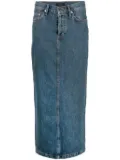 WARDROBE.NYC Denim Column maxi skirt - Blue
