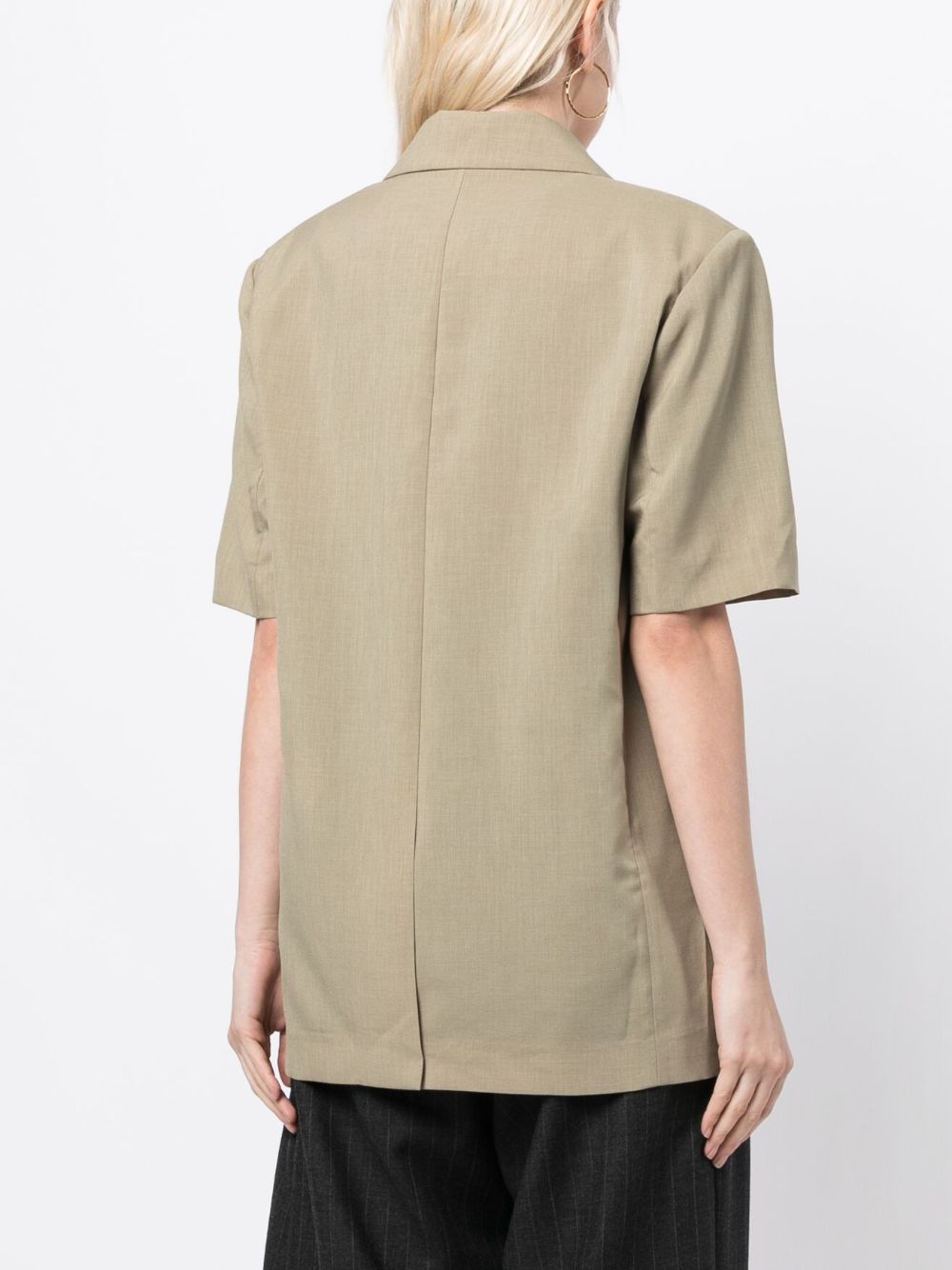 Studio Tomboy Notched Lapels Short Sleeve Blazer Farfetch