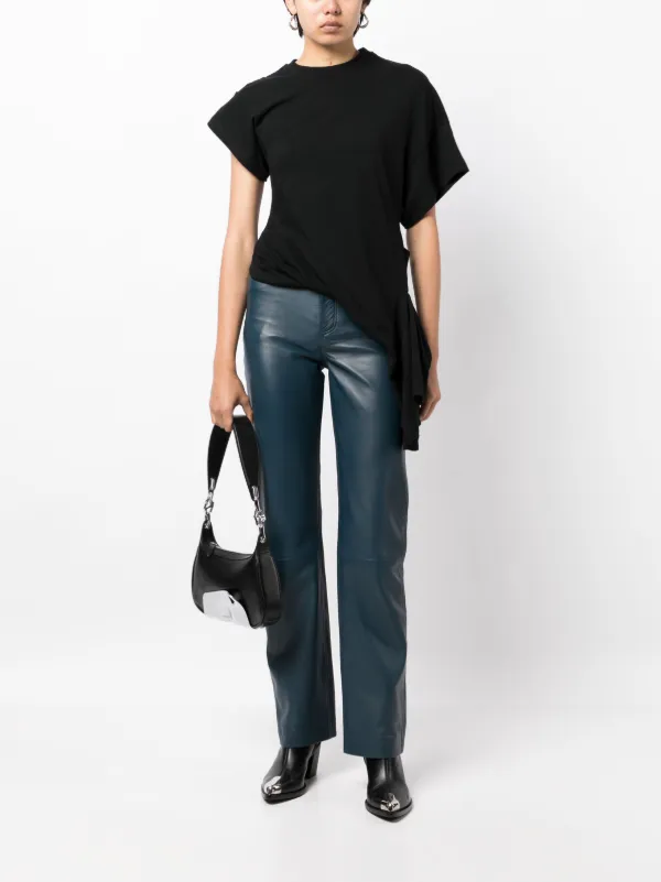 トップス UNDERCOVER Asymmetrical black shirt Undercover Asymmetrical Top | Black | FARFETCH