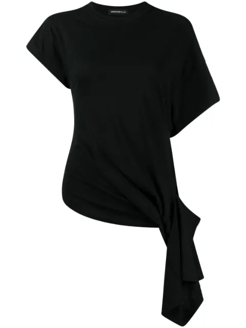 Undercover playera con diseño asimétrico