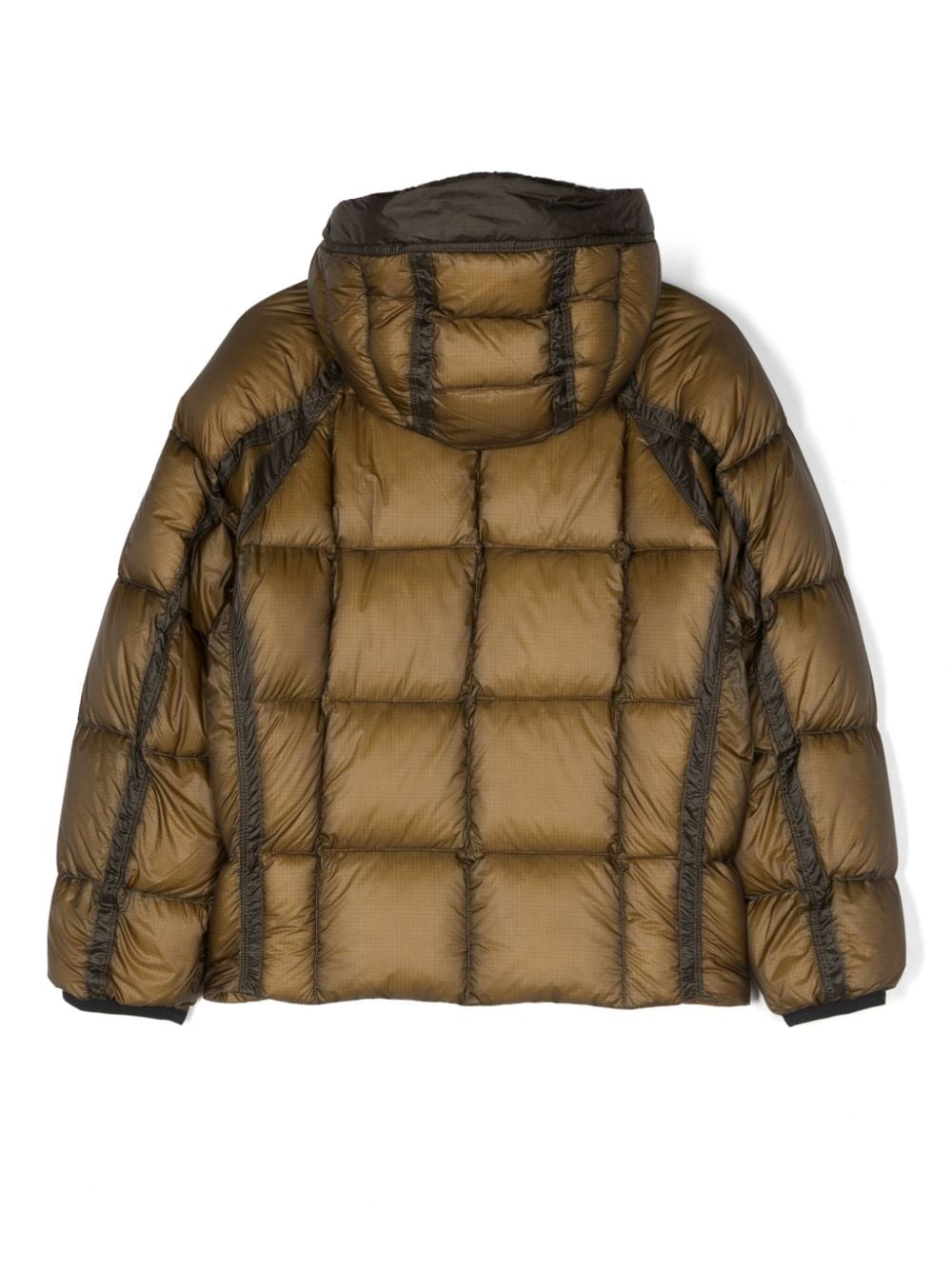 Shop C.p. Company Hooded Padded Jacket In Green