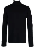 C.P. Company Lens-detail roll-neck jumper - Black